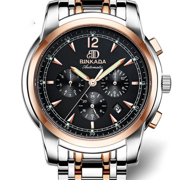 【宾卡达7062国产品牌表】宾卡达(binkada)手表 男士全自动机械表夜光