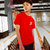 富贵鸟 FUGUINIAO 短袖T恤男时尚休闲夏季潮流短袖 18146FG1818(红色 XL)