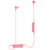铁三角（Audio-technica）ATH-CK200BT 无线蓝牙入耳式运动耳机 手机耳机 通话式耳机 粉紅色