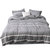 朵玛水洗棉四件套简约北欧风全棉1.8m 2米床品套件床单床笠被套(宽双线灰白条 默认)