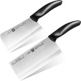 双立人（ZWILLING）Style系列中片刀砍骨刀2件套 切菜刀剁骨刀厨房刀具