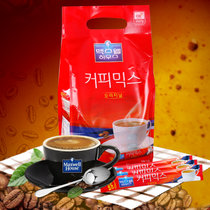 maxim麦馨咖啡韩国进口摩卡速溶咖啡粉三合一即饮礼盒黄色100条装