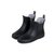 创简坊（CJIANFF）欧版帅气优雅短筒水鞋女式雨靴橡胶雨鞋花园鞋套鞋(黑色2)(38)