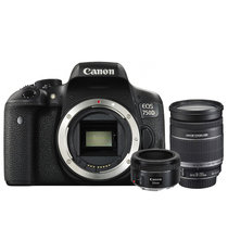 佳能(Canon)EOS 750D双镜头组合套机750D 18-200 50 1.8双头套装 佳能750D单反相机(延保三年)