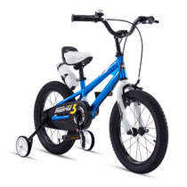 优贝儿童自行车宝宝脚踏车16寸中大童男孩女孩童车单车(蓝色)