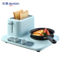 东菱(Donlim）多士炉DL-3405早餐机面包机多士炉多用途锅多功能锅早餐机吐司三明治机烤面包煎锅煮蛋蒸蛋(蓝色)