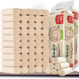 洁柔本色纸巾食品级加厚4层卫生纸70g*48 卷（实芯卷纸母婴可用 自然木系列）整箱销售