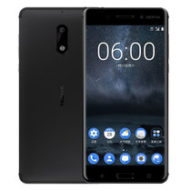 诺基亚6 (Nokia6) 4GB+64GB 黑色 双卡双待 移动联通电信全网通4G手机(黑色 全网通4G)