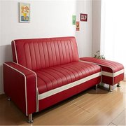 GH020多功能沙发 日式皮艺沙发床 组合沙发床 折叠沙发 客厅沙发 *(红色)
