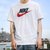 Nike耐克短袖男装 夏季新款运动服健身训练服休闲服圆领半袖透气T恤AR5005-100(白色 M)