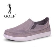 Golf高尔夫* 男士新款英伦风 韩版时尚潮流牛仔布 超轻休闲鞋066(灰色 43)