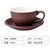 瓷掌柜 300ml欧式陶瓷拉花拿铁咖啡店专用咖啡杯套装简小奢华杯勺kb6(300ml哑光咖啡色套装送勺)