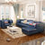 沙发 美式沙发 布艺沙发小户型单双三人组合L型乡村小美简约客厅整装可拆洗家具
