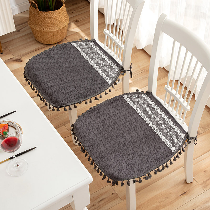 北欧全棉防滑椅子垫学生宿舍办公室防滑汽车坐垫子实木沙发餐椅垫清雅