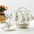 欧式骨瓷咖啡杯英式咖啡具套装个性创意陶瓷茶具套装花茶杯送架子(木棉花(带内花)6杯碟+收纳架+6个)