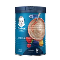 嘉宝缤纷水果营养米粉250g(适合6月龄起) 2段婴儿宝宝辅食