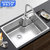 箭牌卫浴（ARROW） 厨房304不锈钢水槽洗菜盆 洗碗盆单槽套餐配龙头(旋影款单槽)第2张高清大图