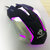 凯迪威 VF61七彩炫光USB接口有线鼠标 有限游戏鼠标磨砂手感底座加重(黑色)