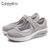CaldiceKris（中国CK）夏季新款网布气垫摇摇鞋CK-X699(深灰色 38)