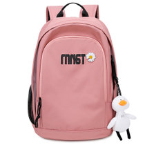 MINGTEK休闲简约双肩包时尚潮流中学生背包大容量旅行运动包-MK32  枫叶粉