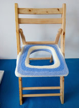孕妇老年人坐便椅凳器坐垫家用实木折叠方形马桶椅子垫坐便套保暖(方形彩色马桶垫A9 默认版本)