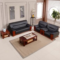 韦斯豪办公沙发软扶手中型套沙发商务办公室沙发接待沙发茶几组合(WSH-21SF1146沙发)