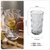 半房 日式磨砂玻璃杯家用创意冰川杯简约透明水杯女加厚ins风杯子(【月岩灰】高款-350ml)