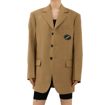 we11done卡其色女士西装wdjk420038ubg01m码卡其时尚百搭