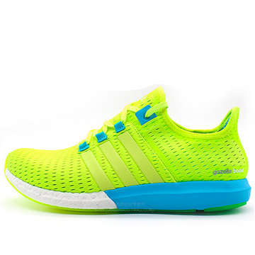 阿迪达斯男鞋女2015新款清风飞速跑步鞋(荧光绿 40)