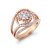 先恩尼 18K玫瑰金 钻石戒指 钻石女戒 结婚钻戒 戒指 HFA81 美伦美奂