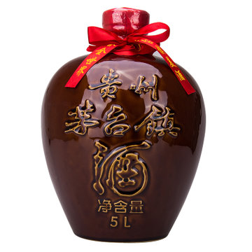 黔英雄 5l土坛茅台镇酱香型粮食国产白酒高度白酒53度 大坛装