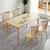 吉木多 红橡木实木餐桌椅组合 一桌六椅禅意新中式家用长方形饭桌(1.2米原木色 单餐桌)