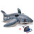 INTEX 57525 充气坐骑儿童游泳圈浮圈  大白鲨坐骑水上坐骑(本款+脚泵)
