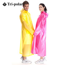 户外便携雨披半透明雨衣演唱会旅游雨衣风衣式雨披非一次性雨衣(黄色)