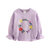 贝壳元素宝宝刺绣卫衣 秋装韩版新款女童童装儿童套头外套wt7557(130 紫色)