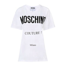Moschino女士白色logoT恤 EA0709-0540-2001S码白色 时尚百搭