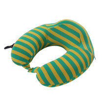 JIAOBO娇帛 记忆棉U型枕旅行枕（新疆西藏青海不发货）(绿黄)