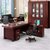 江曼办公家具老板桌总裁桌大班台办公桌油漆实木贴皮经理桌1.8m*0.9m*0.76m-11