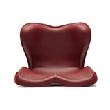 TRUSBY护腰美姿坐垫S3 日式坐垫皮革塑臀矫姿规范久坐姿势 酒红色(红色 成人版)