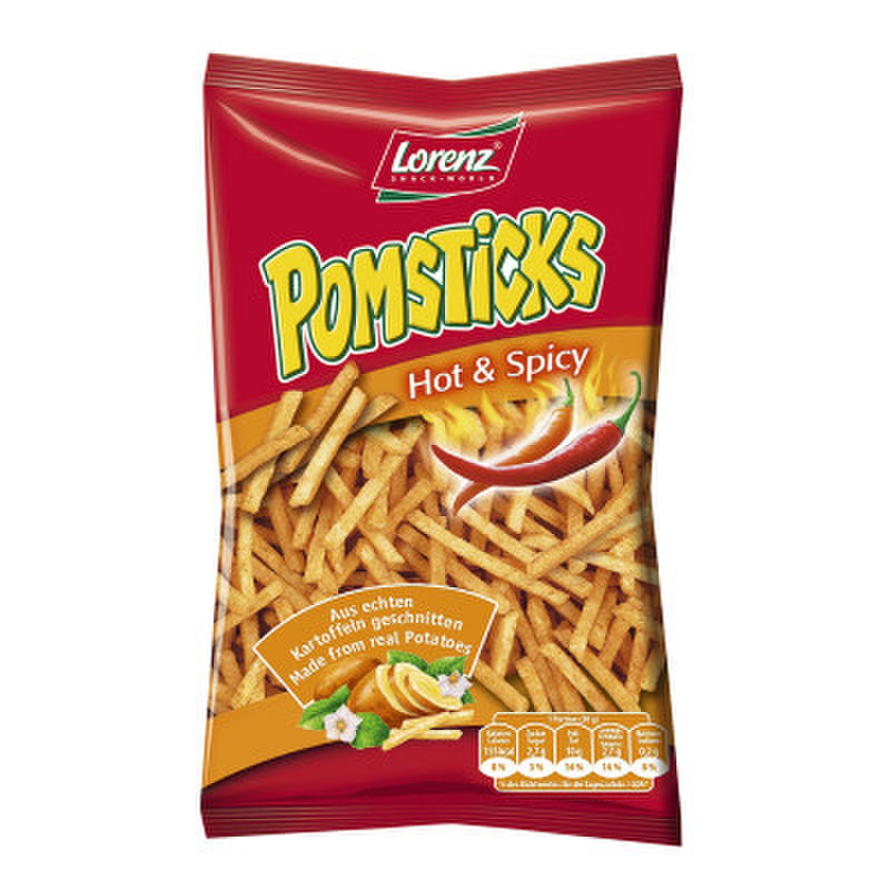 波兰进口 lorenz/劳伦兹 辣味细薯条 100g/袋