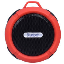 双诺声美C6便携式迷你小音箱（红色）浴室吸盘防水音箱 无线蓝牙音箱 户外运动便携