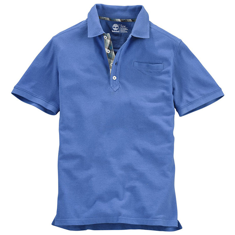 timberland天伯伦新品男士时尚短袖翻领t恤polo衫精品男装7039j蓝色