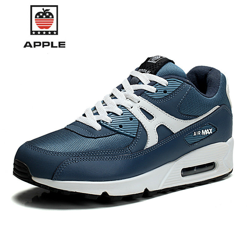 【苹果功能鞋男湖兰白42图片】美国苹果男士运动休闲鞋新款气垫旅游男