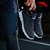 安踏男鞋 跑步鞋男 2018年新款舒适运动网面易弯折跑鞋 轻质运动鞋91735521(91735521-5/黑/安踏白 44.5)