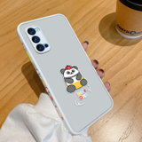 绿赐OPPOReno4pro魔方熊猫系列手机壳OPPOA52侧边卡通镜头全包硅胶防摔保护套创意时尚简魔方熊猫-白色OPP