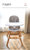 beeshum儿童餐椅宝宝便携可折叠bb凳多功能家用旋转儿童实木餐椅(马尔斯灰 默认版本)