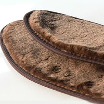 3双加厚保暖鞋垫 细腻蚕绒吸汗除臭棕色(39码)
