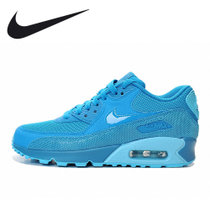 耐克女鞋夏季Nike Max90骚粉透气跑步鞋气垫鞋旅游鞋运动鞋(钻兰)