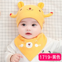 SUNTEK新生儿婴儿帽子秋冬款0-3-6-12个月男女宝宝套头帽本命年胎帽(只有帽子【建议0-12个月宝宝】 黄色)
