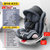 儿童安全座椅汽车用0-4-3-12岁宝宝婴儿车载便携式360度旋转坐椅(奢华星空灰+全配置+遮阳棚+全包裹)